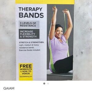 GAIAM Resistance Bands Set with Exercise Guide
